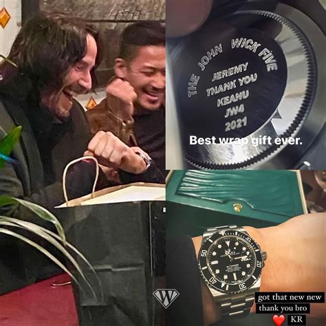 keanu reeves gives rolex to stuntmen|keanu reeves stunt team.